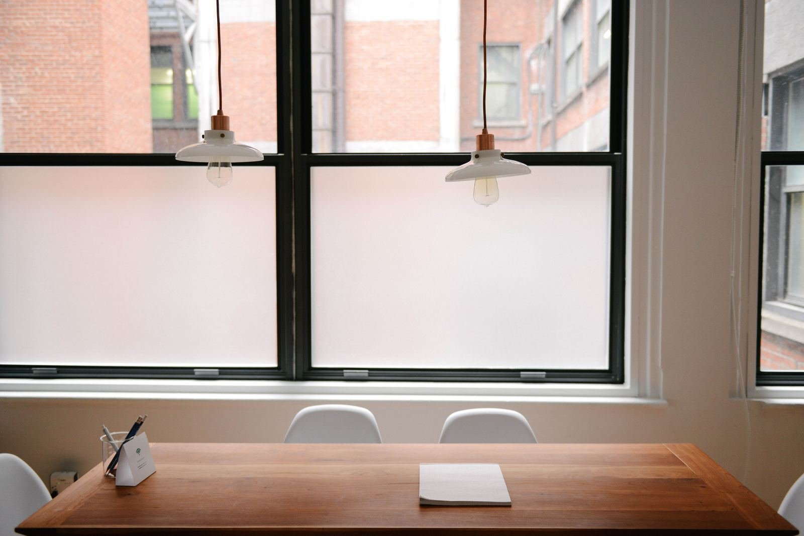 Meeting room with natural light, Toronto office setting